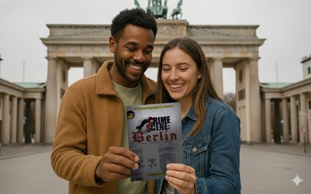 2-3 Std. Crime Scene City Tour Tod im Tiergarten durch Berlin für bis zu 6 Personen inkl. Kriminalakte