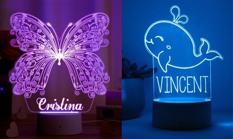 2x Personalisiertes Illusions-Nachtlicht nach Wahl (Versandkosten nicht inklusive)