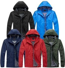 Blu Apparel leichte Herren-Regenjacke: Navy / Gr. XL