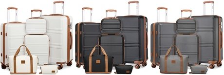 Gepäck: 24-Zoll Mittelgroßer Koffer / Grau-Braun