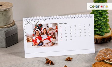 8x Personalisierbarer Foto-Tischkalender im A5-Format (Versandkosten nicht inklusive)