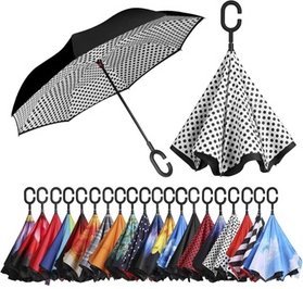 Umgekehrter Regenschirm - Wind- und Regenfest