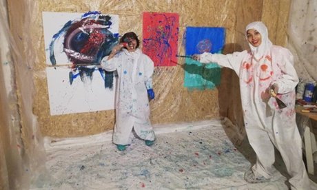 Für 2 Personen: Action Painting