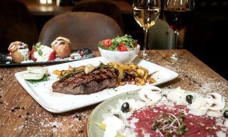 Candlelight Steak Royal Deluxe Menü in 3 Gängen für 2 Personen