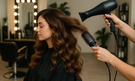 Inkl. Glossing: Waschen Schneiden Föhnen inkl. Haarpflege und Massage für 1 Person