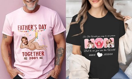 1x Personalisierbares T-Shirt mit eigenem Foto (Versandkosten nicht inklusive)