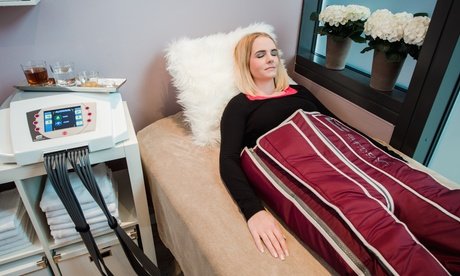 3x 35 Min. Slimyonik-Behandlung (ap. Lymphdrainage in der Kompressionshose) für 1 Person