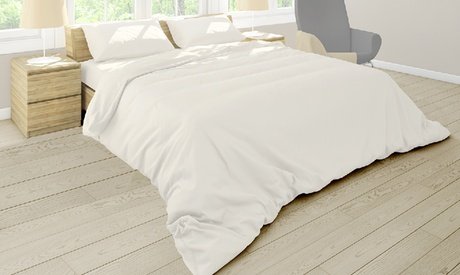 Bettwäsche: Weiß / 140 x 200-220 cm