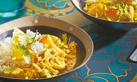 Für 4 Personen: Indisches 2 Gänge Menü vegetarisch