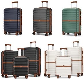 Hartschalenkoffer: 1 / 24-Zoll / Grau-Braun