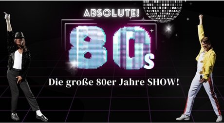 1 Ticket der PK 4 für „Absolute! 80s!“ am Sa. 03.01.2026 um 19:30 Uhr