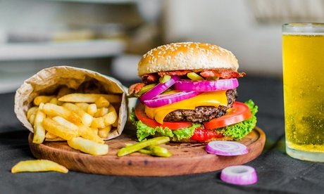 Für 1 Person: Burger-Menü mit Burger nach Wahl inkl. Getränk und Pommes frites