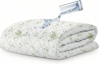 Matratzenbezug: Aloe Vera / Einzel 90 x 200 + 30 cm