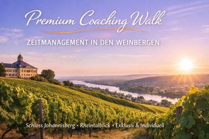 Premium Coaching Walk: Zeitmanagement & Klarheit im Rheingau für 1 Person (Schloss Johannisberg)