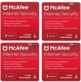 McAfee Internet Security 2025: 1 Gerät für 1 Jahr