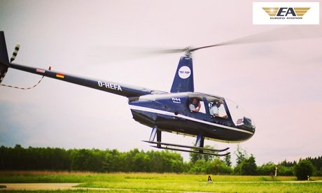 Für 2 Personen: 60 Min. Hubschrauber-Rundflug über Dresden und das Umland