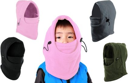 6-in-1 Thermo-Wintermütze für Kinder: Grau