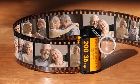 2x Personalisierbarer Filmrolle-Schlüsselanhänger mit eigenen Fotos (Versandkosten nicht inkl.)