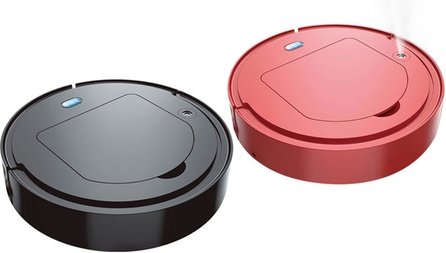 Intelligenter kabelloser Staubsauger-Roboter: Schwarz