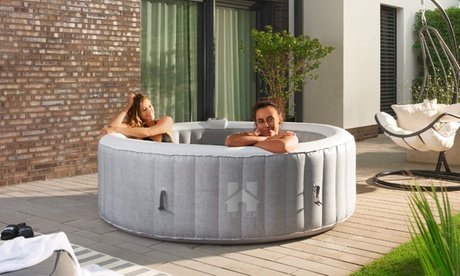 Home Deluxe Outdoor Whirlpool für bis zu 6 Personen: Beige