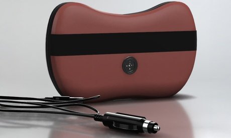 Herzberg Shiatsu-Massage-Kissen HGMSG10 mit Wärmefunktion: Braun