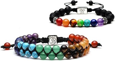 Armband mit Chakra-Steinen: Einlagig und Zweilagig / 2