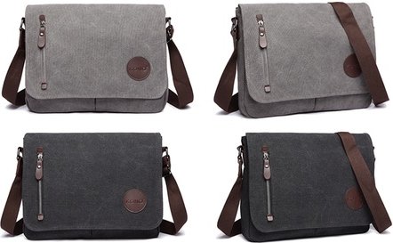 Crossbody-Schultasche: Schwarz