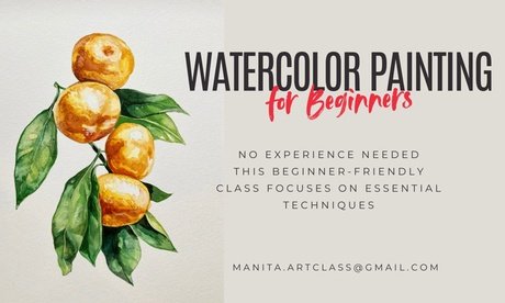 Für 2 Personen: 1.5 Std. Aquarell-Malkurs