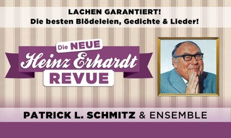 2 Tickets der PK 3 für die Heinz Erhardt Revue am Sa. 17.01.26 um 20 Uhr in Lüneburg (keine vor-Ort Einlösung)