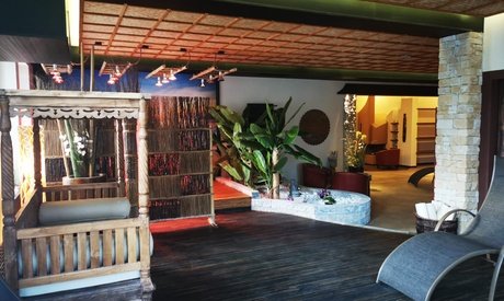 Für 1 Person: 3x Tageskarte für den Saunapark inkl. Infrarot-Sauna und Infrarotliegen