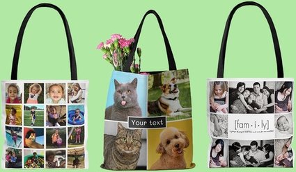 2x Foto-Collage-Tasche nach Wahl