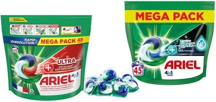 Bis zu 180 Ariel All-in-One Pods: Ultra / 45 Pods