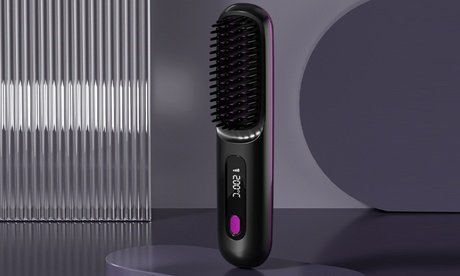 Tragbarer Haarglätter: Schwarz