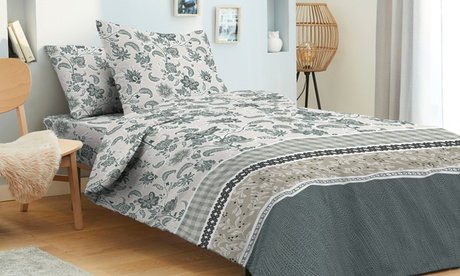 Bettwäsche-Set: Set 140 / Floral Lavande