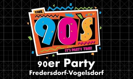 1 Ticket für 90er-Party am Sa. 15.08.26 um 17 Uhr