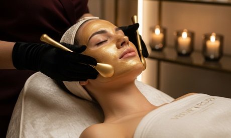 Luxus-Gesichtsbehandlung mit Goldpartikel-Maske (ca. 150 Min.) für 1 Person
