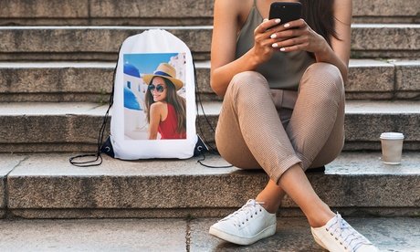 2x Personalisierte Kordelzug-Tasche in 28 x 41 cm (Versandkosten nicht inklusive)