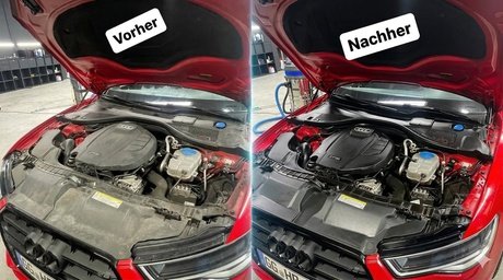 Innen & Außenreinigung inkl. desinfizierender Heißdampf für den Innenraum