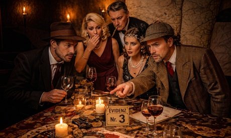 Krimidinner mit 4-Gänge-Menü für 2 Personen am 15.03.2026 ab 17 Uhr