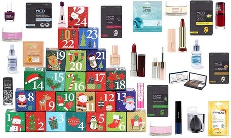 Kosmetik-Adventskalender mit 24-Türchen