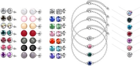 Schmuck: 3 / Ohrstecker DE0160 & Ohrstecker DE0240 & Ohrstecker DE0292 / 7 Farben