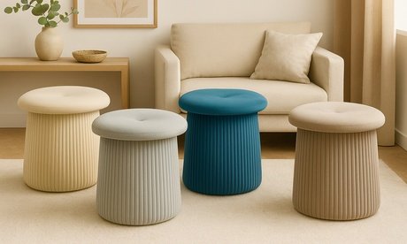 Pouf: Grau