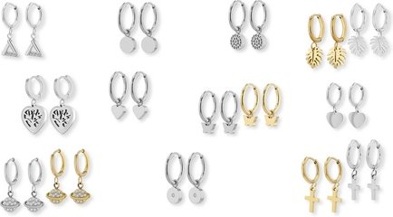 Akzent Creolen mit Anhänger: 5050632 / Gold