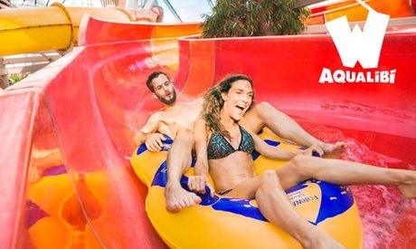 1 Eintrittskarte für den Aqualibi Wasserpark für eine Person über 1 20 m