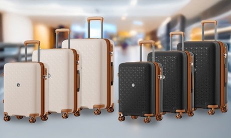 Koffer: 24 Zoll / Rosa-Braun