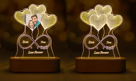 1x Personalisiertes Herz- oder Ballon-Nachtlicht in Design nach Wahl (zzgl. Versandkosten)