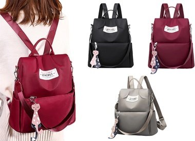 3-in-1 Anti-Diebstahl-Rucksack: Schwarz