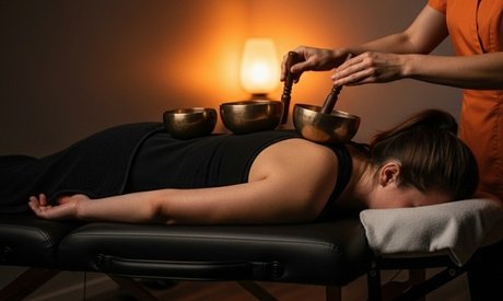 50 Min. Klangschalenmassage für 1 Person