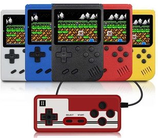 Retro-Spielkonsole: 2 / 500 / Blau + Rot