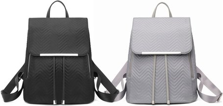Miss Lulu Damen-Rucksack: Grau